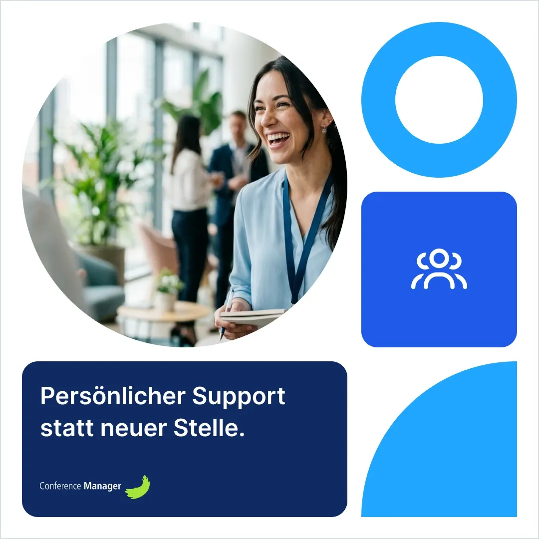 LinkedIn ad in the Tile grid style: „Persönlicher Support statt neuer Stelle.“
